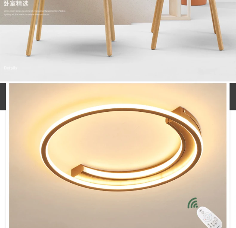 Алюминиевые Современные светодиодные потолочные лампы Chandelierrec для гостиной, спальни, AC85-265V потолочные лампы с регулируемой яркостью для низких потолков