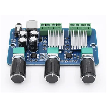 

DC 12V 20W+10W+10W Yamaha 2.1 channel Stereo Audio Digital power amplifier board Bass subwoofer AMP XH-A355 aplificador audio