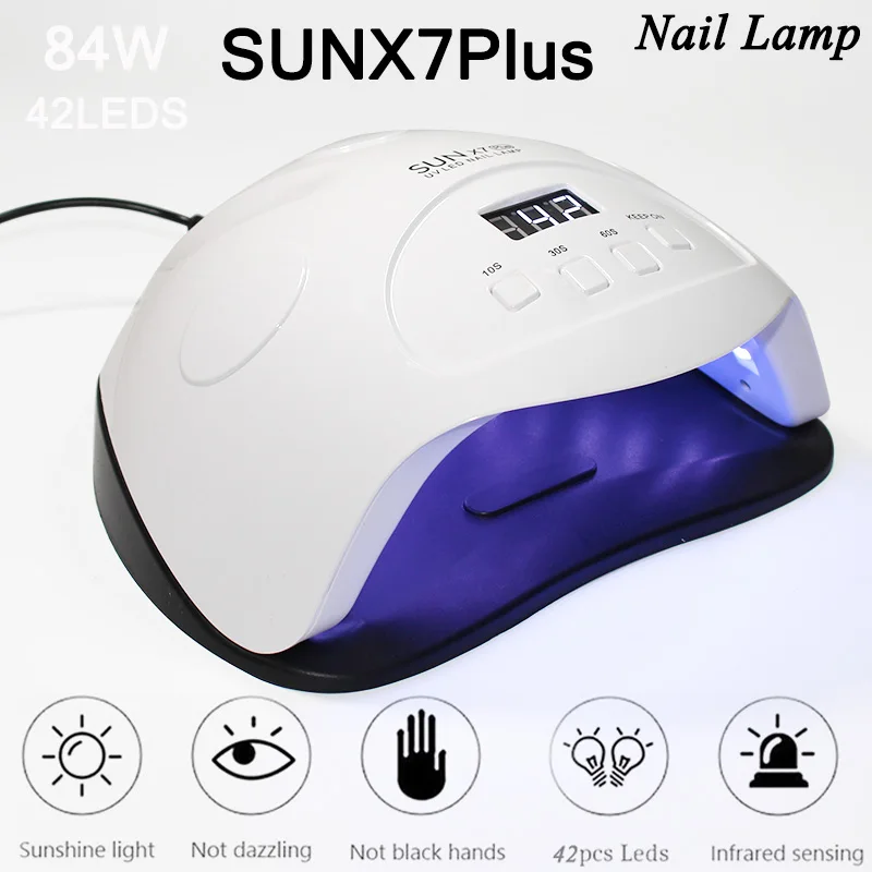 Лак для ногтей lamp84/54/24 Вт Сушилка сушки всех УФ-лампа светодиодный Гелевый лак с