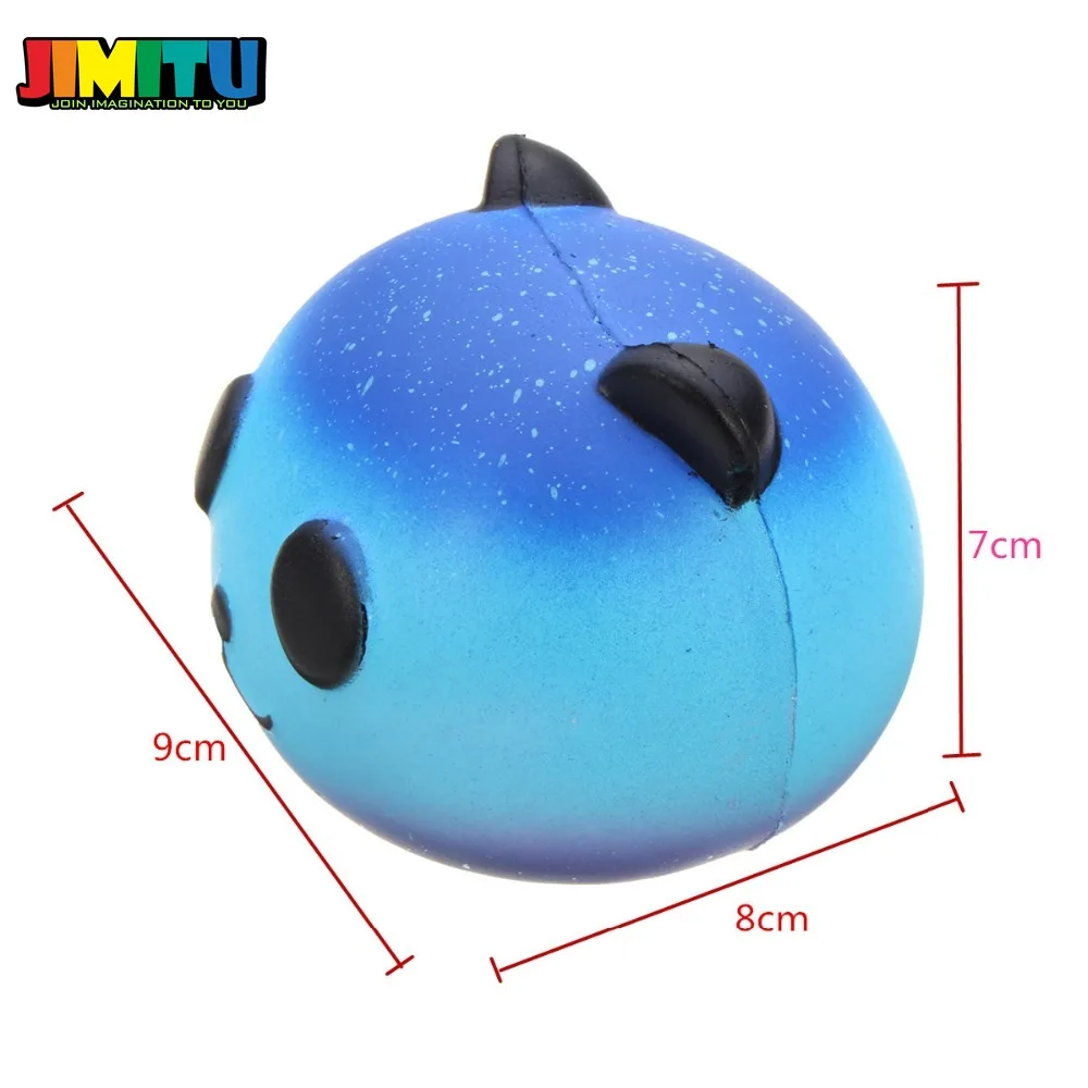 Jimiu Panda Squeeze Toys Galaxy милый детский крем ароматизированный мягкий медленный рост сжимающий стресс облегчение Забавная детская Подарочная игрушка