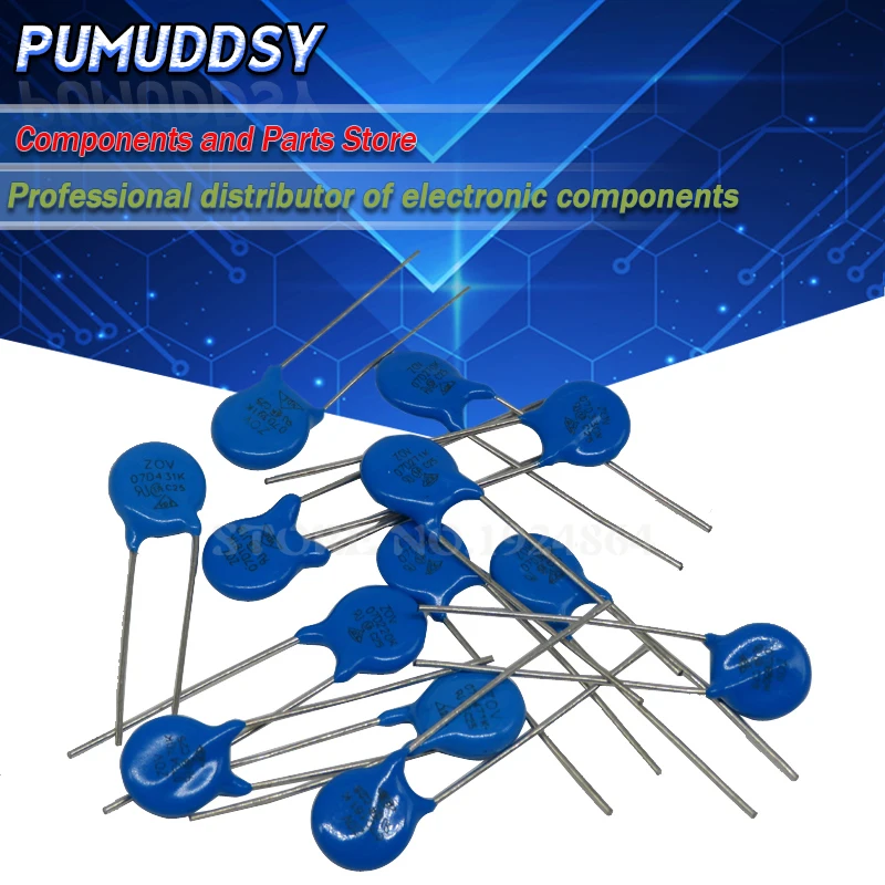 Piezoresistor Varistor Series 7D 10D 14D 7D151K 7D220K 10D101K 10D330K 14D471K 14D220K 7D431K 10D621K 10D561K Resistor 20PCS