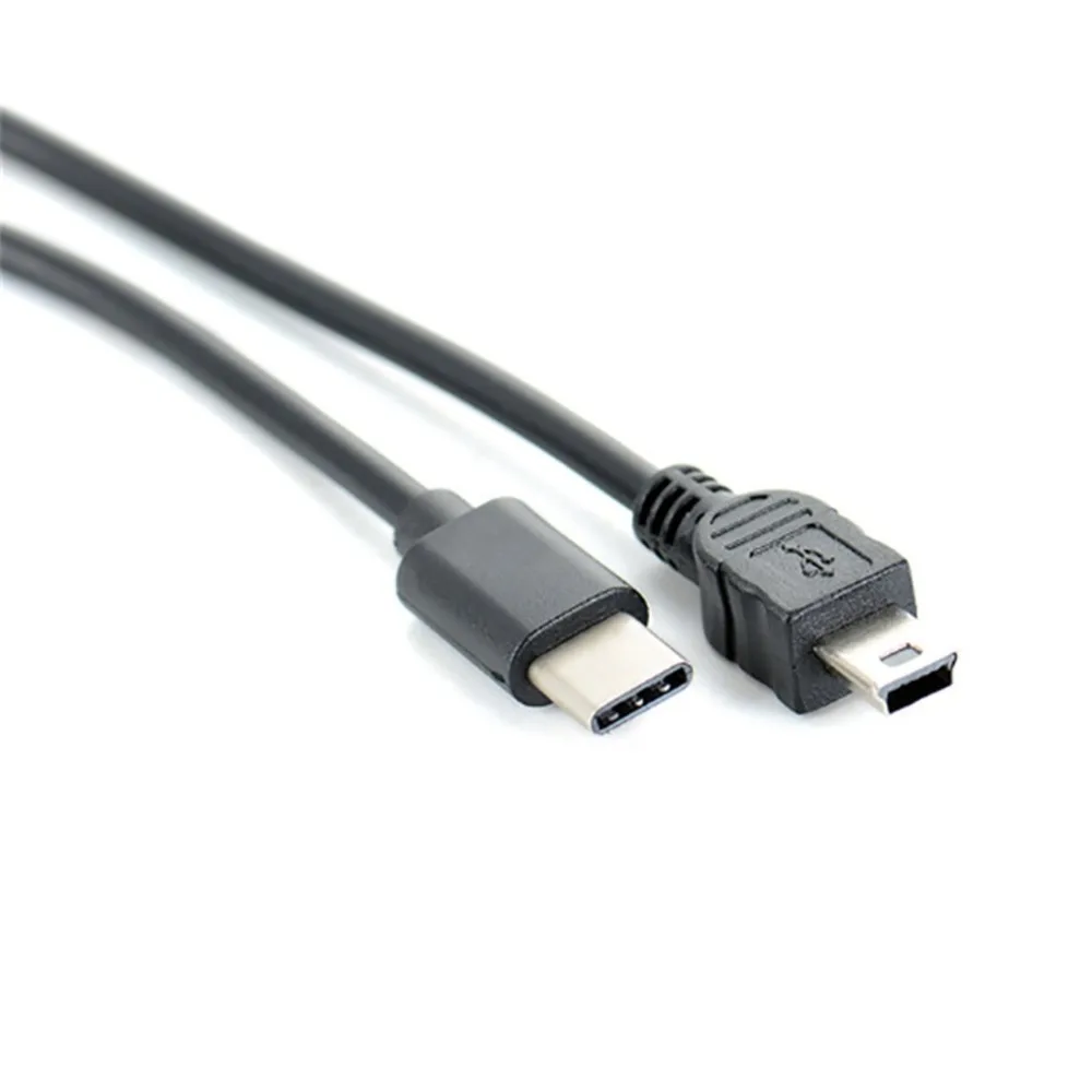 30 см портативный размер мини-usb 5PIN штекер для USB-C 3,1 type C Мужской Кабель-адаптер для передачи данных Шнур конвертер кабель для ноутбука