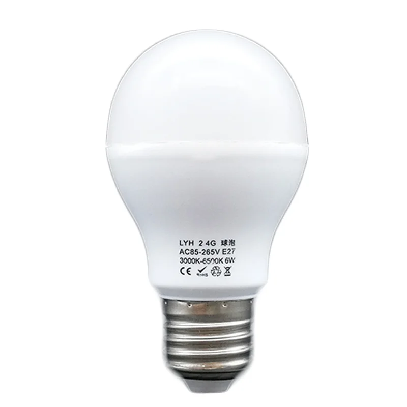 Smart LED Bulb with Wireless Remote Control and Adjustable Lighting