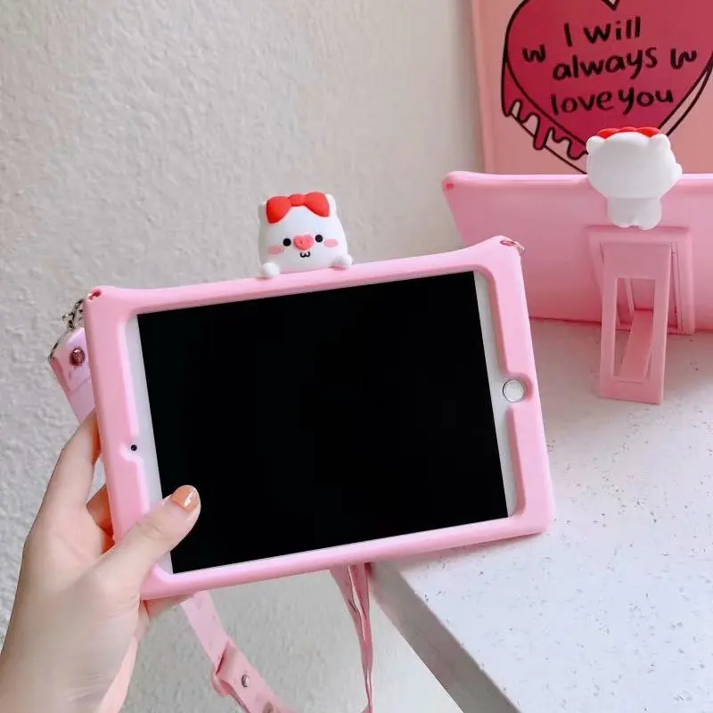 Мягкий чехол-подставка для Ipad 2, 3, 4 Mini 1 2 3 Pro 9,7, силиконовый чехол для iPad 9,7 планшета Air 2 Mini 4 Mini 5+ ручка