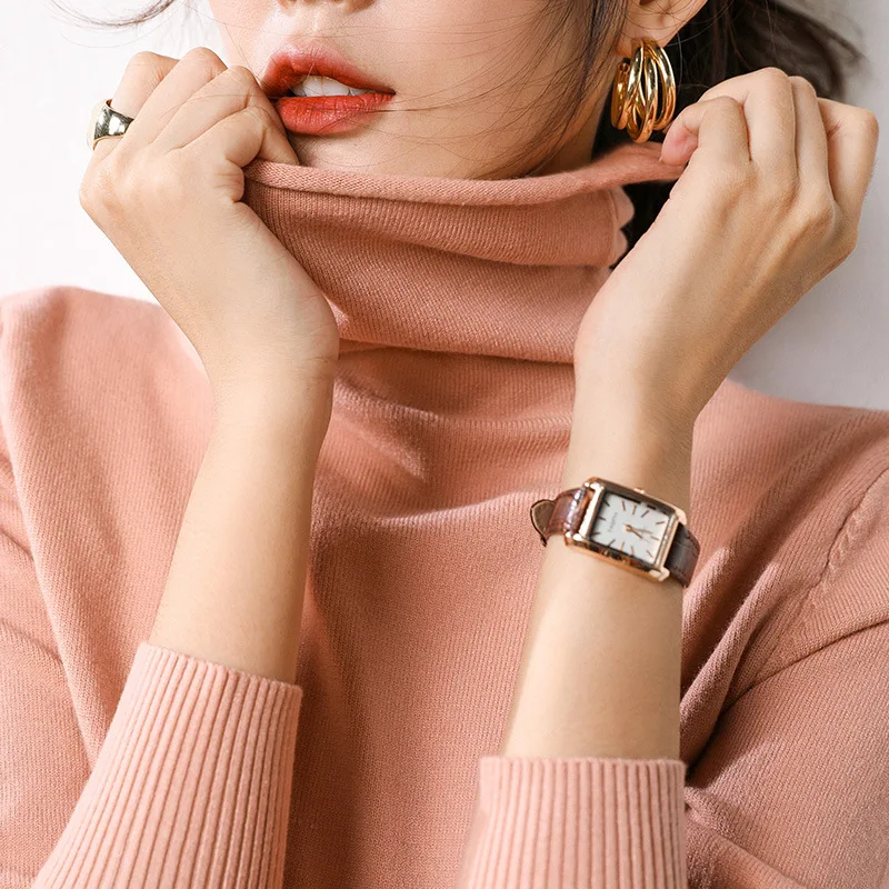 Semfri Sweater Women 2020 Korean Version Turtleneck Sweater Autumn Winter Warm Bottoming Pullovers Female Fashion Knitted Tops