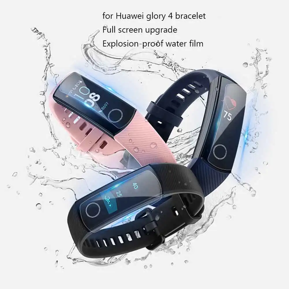OriginalHD ТПУ водонепроницаемые гелевые пленки для huawei Honor band 4/5 Защитная крышка экрана Анти-Царапины прозрачная полная защитная пленка на экран