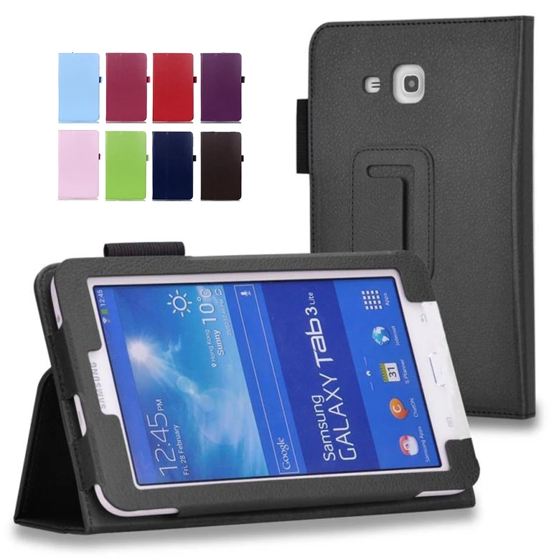 Чехол Lychee с рисунком для Samsung Galaxy Tab 3 Lite 7 0 дюйма SM-T110 T111 T113 T115 T116 флип-чехол из