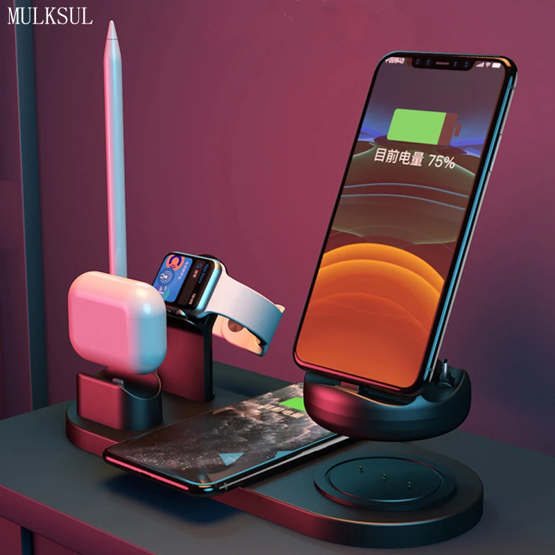 2021 Fast Charging Wireless Chargers For Iphon 12 Charger For iphone 11 XR X 8 Adapter for Wireless Charger for Apple Watch USB