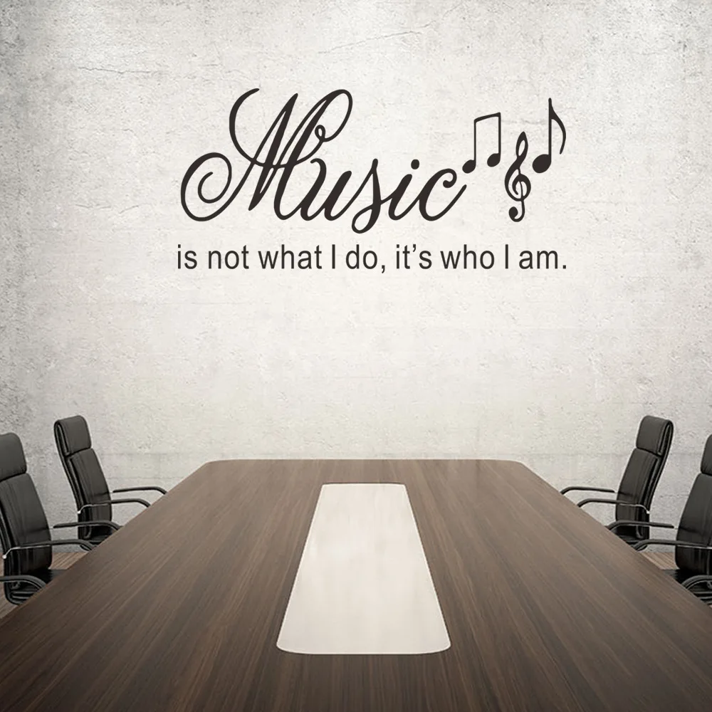 Foreign Trade Amazon Hot Selling Music English Music Wall Stickers Living Room Decoration Wall Stickers Word Stick Mural 1133