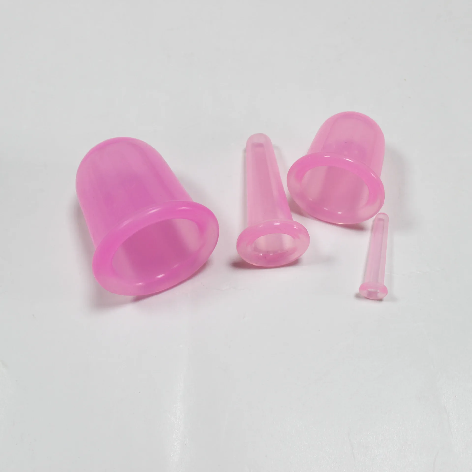 4pcs Silicone Massage Vacuum Cans Anti cellulite Massager Suction Cup Body Cupping Cups Set For Face 2