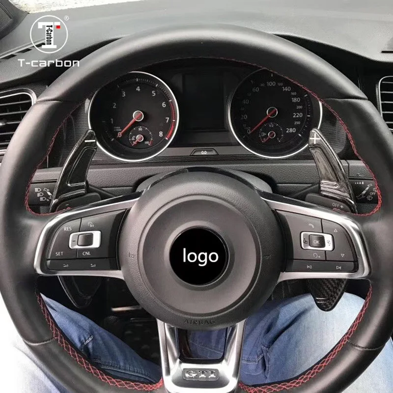 Карбоновое рулевое колесо DSG Paddle Shifters для Skoda Kodiaq коробка передач автомобильные