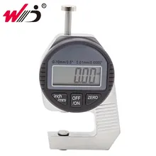 0-10 мм/0,01 мм/дюйм маленькая головка цифровой толщиномер большой ЖК карманный цифровой циферблат индикатор толщиномер