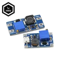 Placa ajustável do impulso do módulo 2a do impulso de 1 pces mt3608 DC-DC step up módulo com micro usb 2v-24v a 5v 9v 12v 28v
