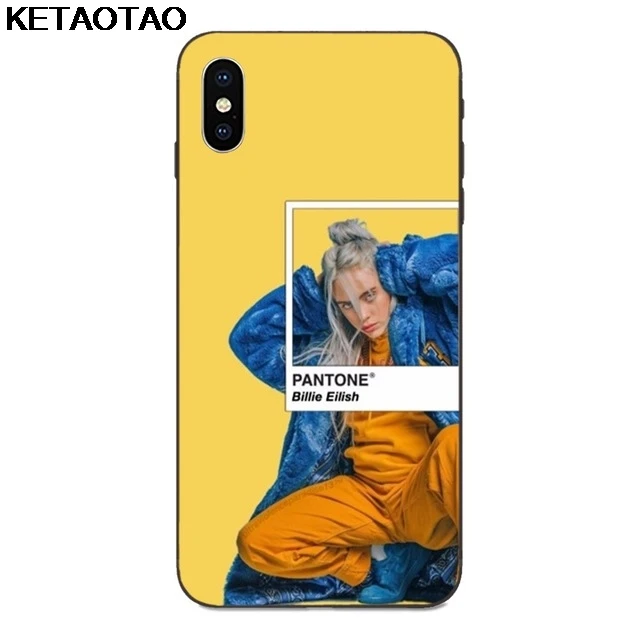 Зеленый KETAOTAO горячий певец Billie Eilish чехол для телефона s для iPhone 4S SE 5C 5S 6S 7 8 Plus X XS XR 11 Pro Чехол Мягкий ТПУ резиновый силиконовый - Цвет: Зеленый