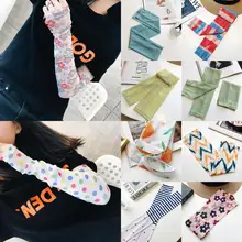 Женский УФ-защитный охлаждающий чехол для рук для вождения спорта на открытом воздухе