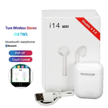 

Original i14 TWS Wireless Earphones Bluetooth Headset Invisible Earbuds for Smart Phone PK i11 i12 i13 i15 i7s i20 i60 i30