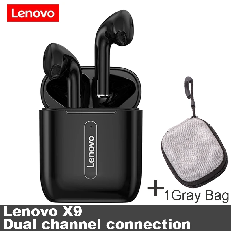 Lenovo X9 наушники-вкладыши TWS Bluetooth 5 0 Беспроводные наушники с микрофоном Smart Touch IOS