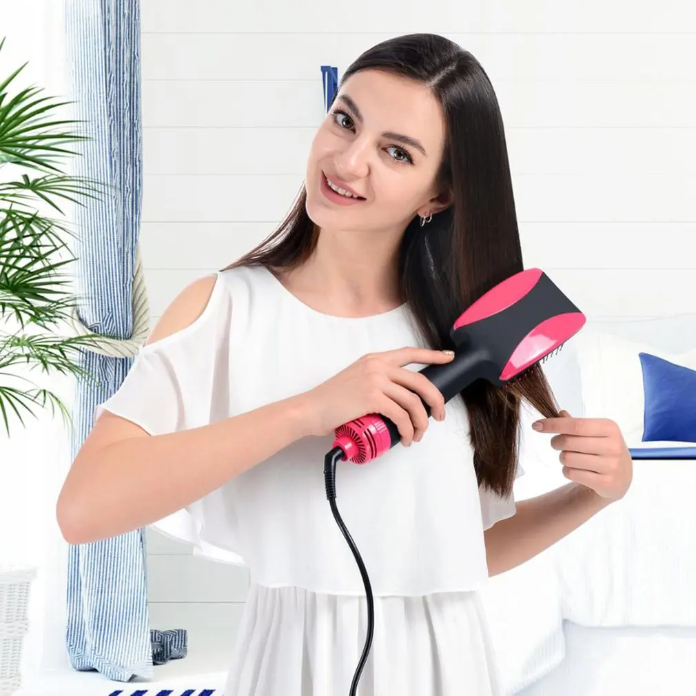 

Anion Hot Air Comb ABS Heating Wire Plug In Lightweight Design Wet And Dry Dual-Use Vibration Massage Function