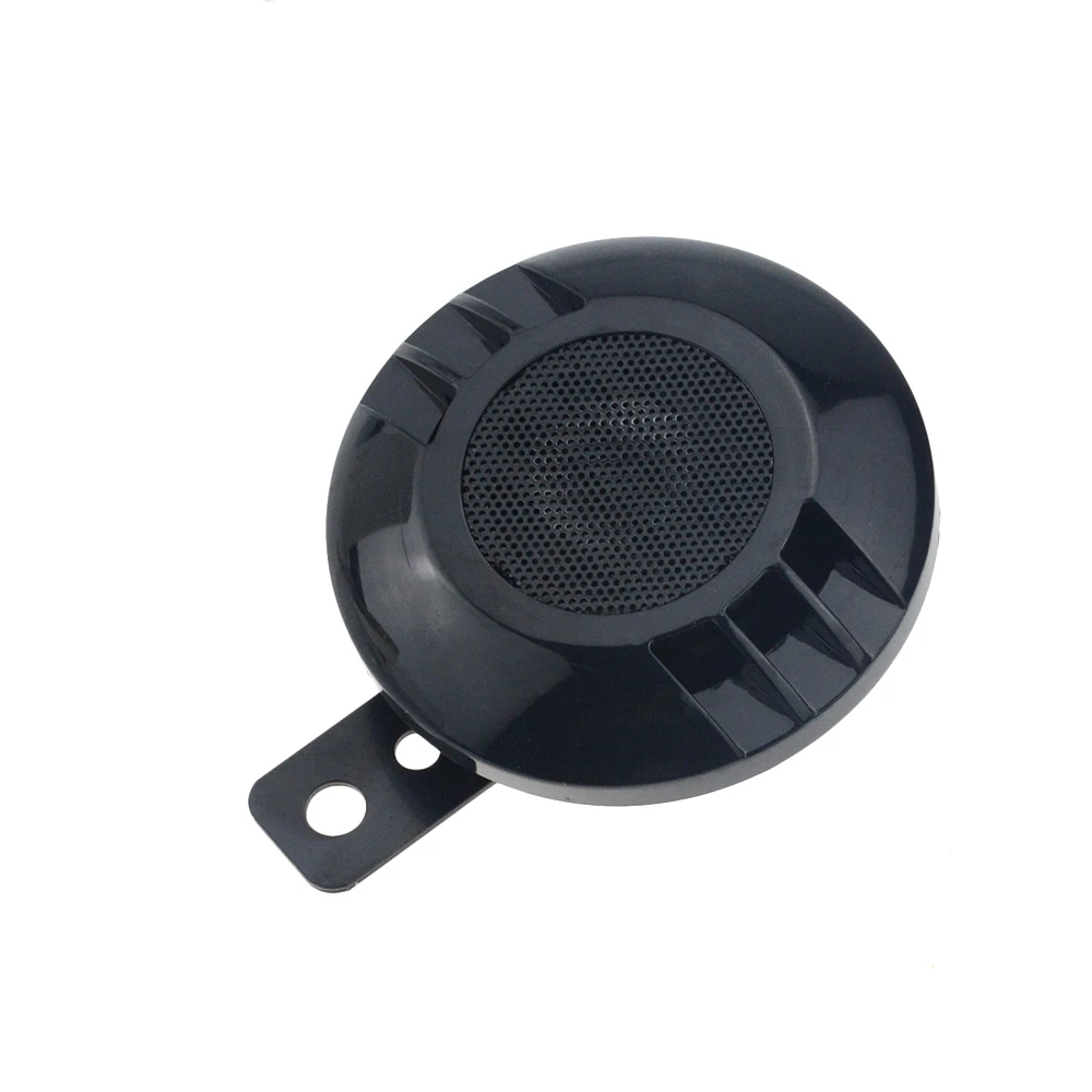 12V Waterproof Motorcycle Horn Black Moto Trumpet Loud 110dB Moped Dirt