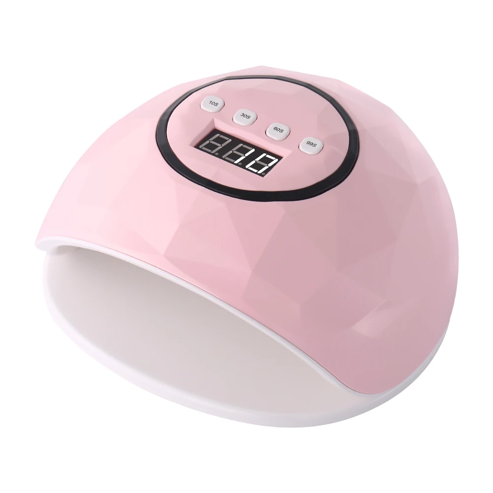 86 Вт УФ лампа Сушилка для ногтей Pro UV светодиодный лампа для сушки гелевых ногтей для быстрой сушки Гель-лак льдинка светильник для машинка для маникюра - Цвет: Розовый