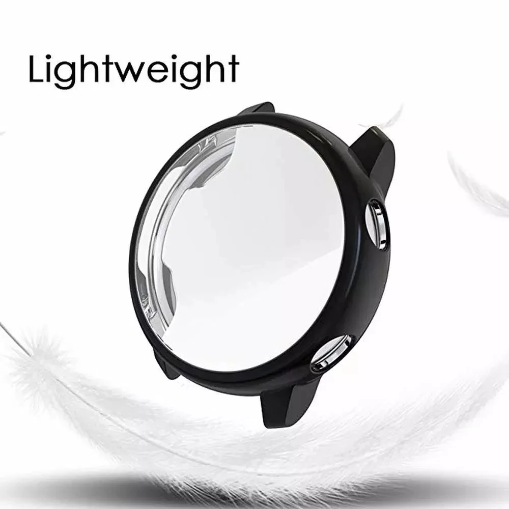 Silicone Smart Watchband Bracelet with Full Cover Case (2-Pack)