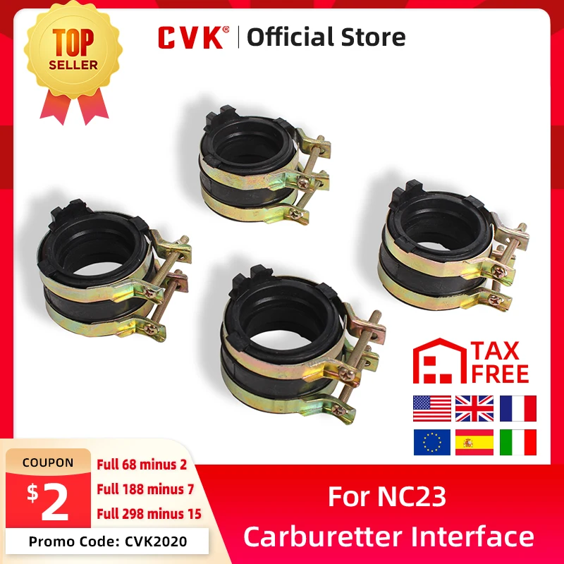 CVK 4PCS install Adapter Interface Carburetter Manifold Intake Pipe Connector Glue For Honda CBR400 MC23 CBR400RR NC23 |