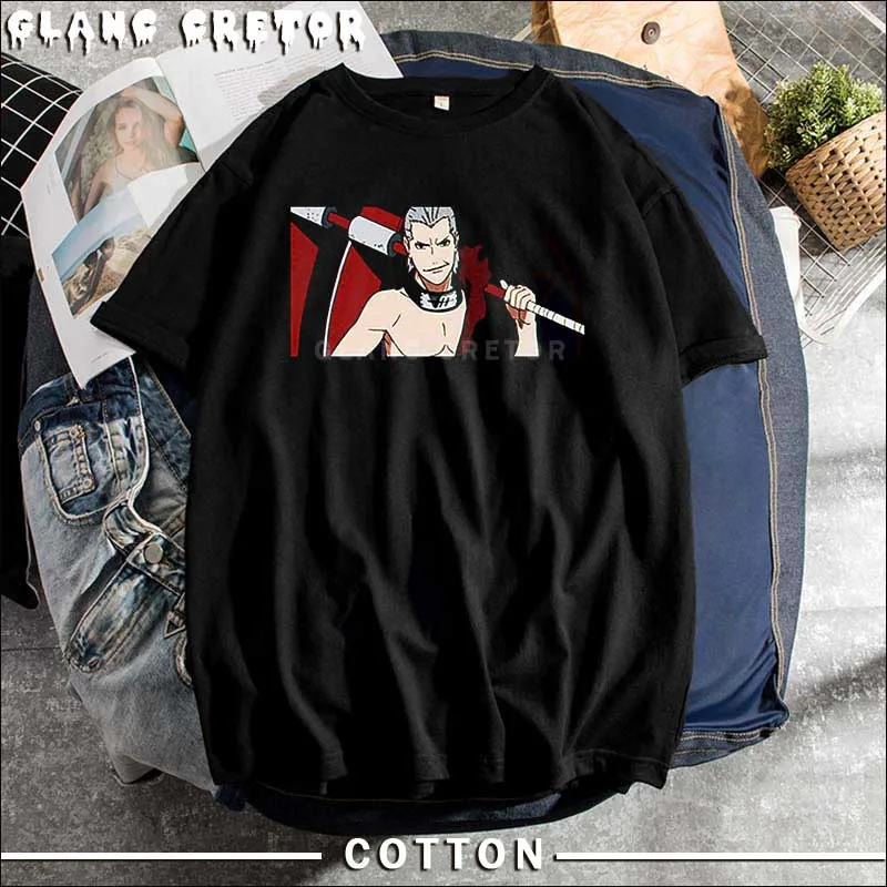 Футболка мужская с принтом Акацуки Хидан уличная тенниска из хлопка короткими