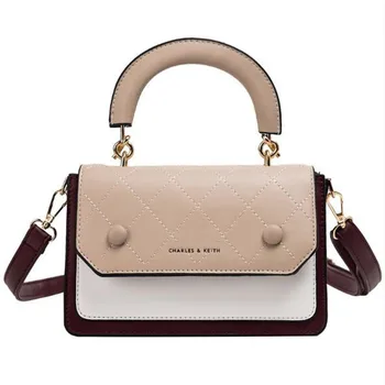 

Diamond Lattice Handbag Crossbody Bags For Women 2019 New Fashion Pu Panelled Small Flap Bag Female Lock Messenger Shoulder Bag