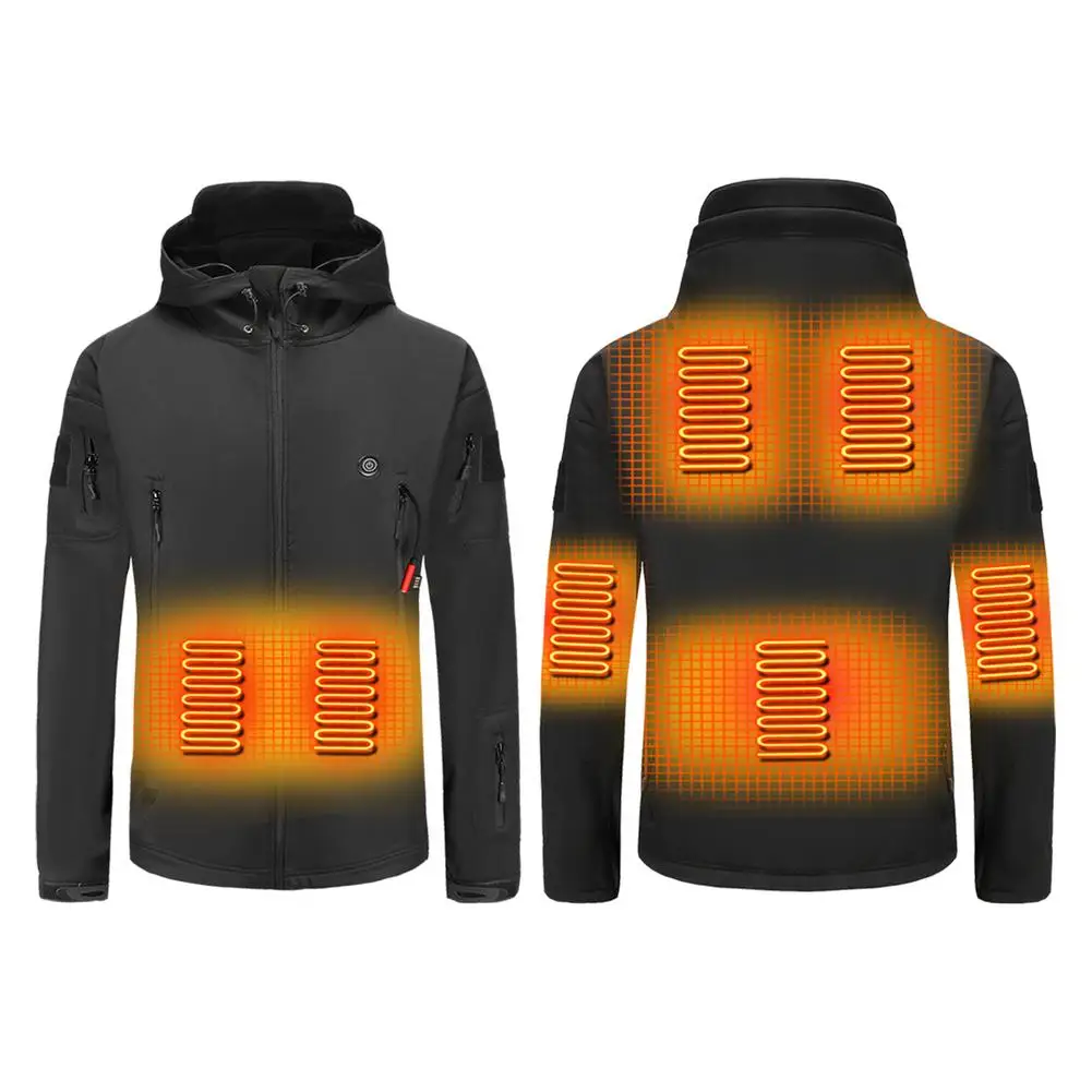 

5V/2A Adjustable Heating Setting Heating Jacket Lightweight 12 Heating Zones Comfortable Electric Clothing