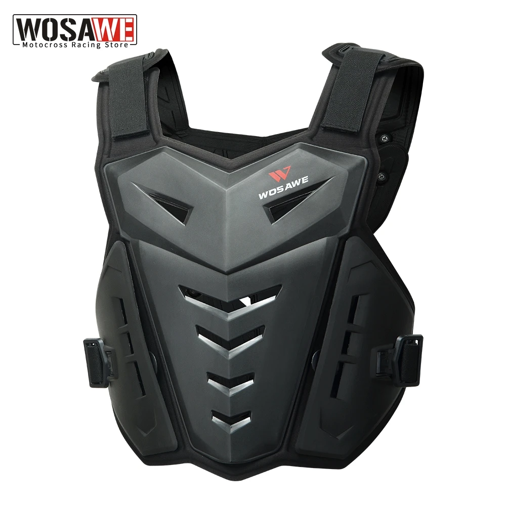 WOSAWE Motorcycle Armor Vest Chest Back Body Protector Motocross
