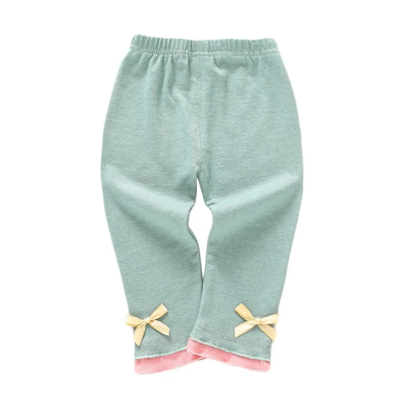 Детская одежда для новорожденных девочек; сезон осень брюки из хлопка, леггинсы с эластичной резинкой на талии, с дизайном с изображением животных для маленьких дно