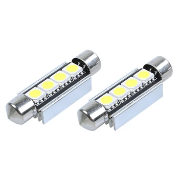 

6 x Car Interior Light Bulb 5050 SMD LED 42MM Car-Dome Can bus Festoon Lamp White LD308