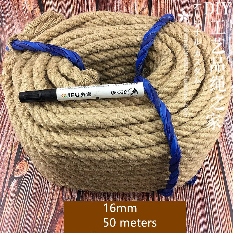 Thick Hemp Rope for Ceiling, Handmade Jute Rope, Vintage