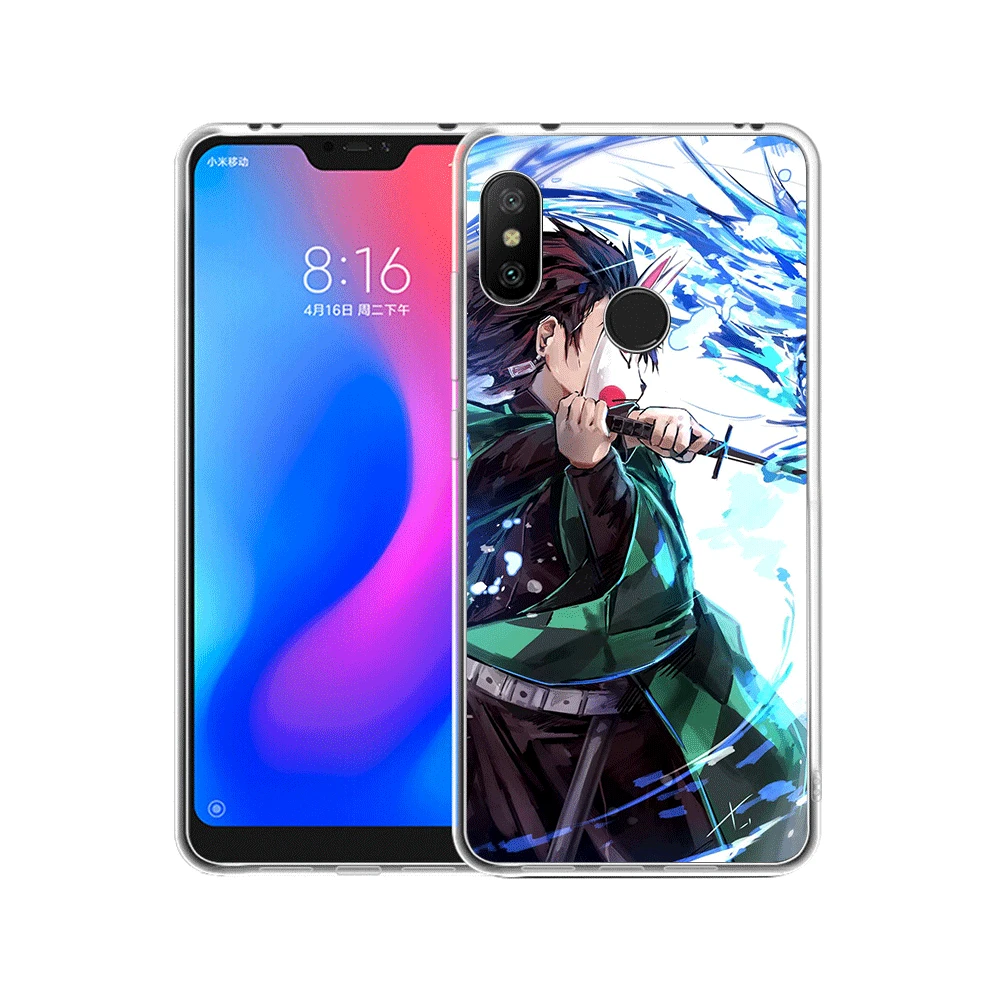 Чехол для мобильного телефона Xiaomi Redmi K20 Pro 7 GO S2 7A 4A 4X5 5A 6 6A Чехол аниме Demon Slayer Kimetsu No Yaiba Shell