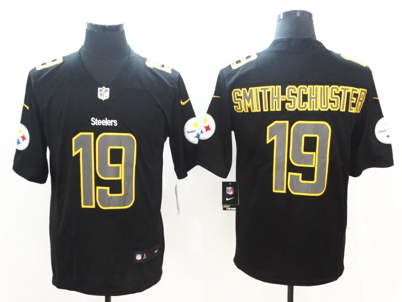 Мужчины Питтсбург Бен роэтлисбергер Antonio коричневый T.J. Watt JuJu Smith-Schuster Black Alternate Vapor Untouchable Limited Jersey - Color: Gold