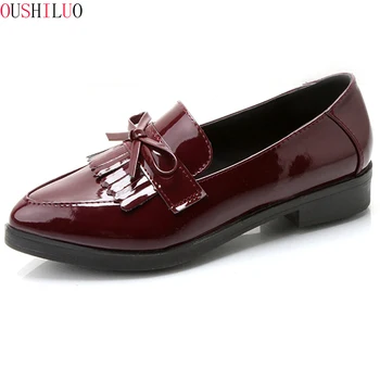 

Flat Shoes Women Casual Tassel Bow Pointed Toe Oxford Shoes for Woman Flats Comfortable Slip on Shoes