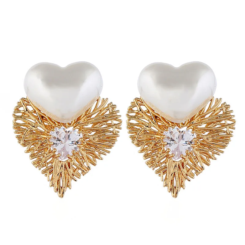 gold stud earrings women (7)