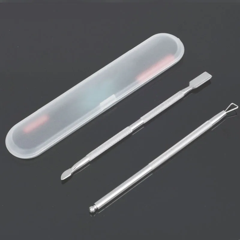 Special Chance of  Stainless Steel Cuticle Pusher Nail Art Tools UV Gel Nail Polish Remover Pedicure Finger Dead Skin 