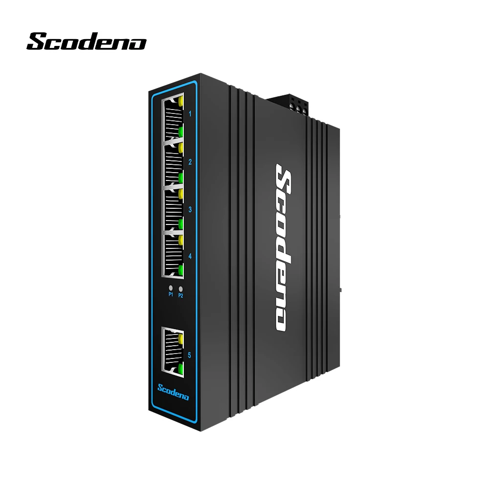 Ethernet Switch Fast Network Switch Industial Ethernet Switch 5 Port 10/100Base-T DIN IP40 1