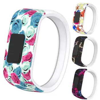 

Soft Printed Silicon Watch Band For Garmin Vivofit 3 Belt Replacement Bracelet Strap For Garmin VivoFit JR2 JR Junior Watchband