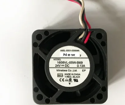 Для модели 1608VL-05W-B69 BR1 DC 24V 0.13A 3-проводной Вентилятор охлаждения сервера 40x40x20 мм |