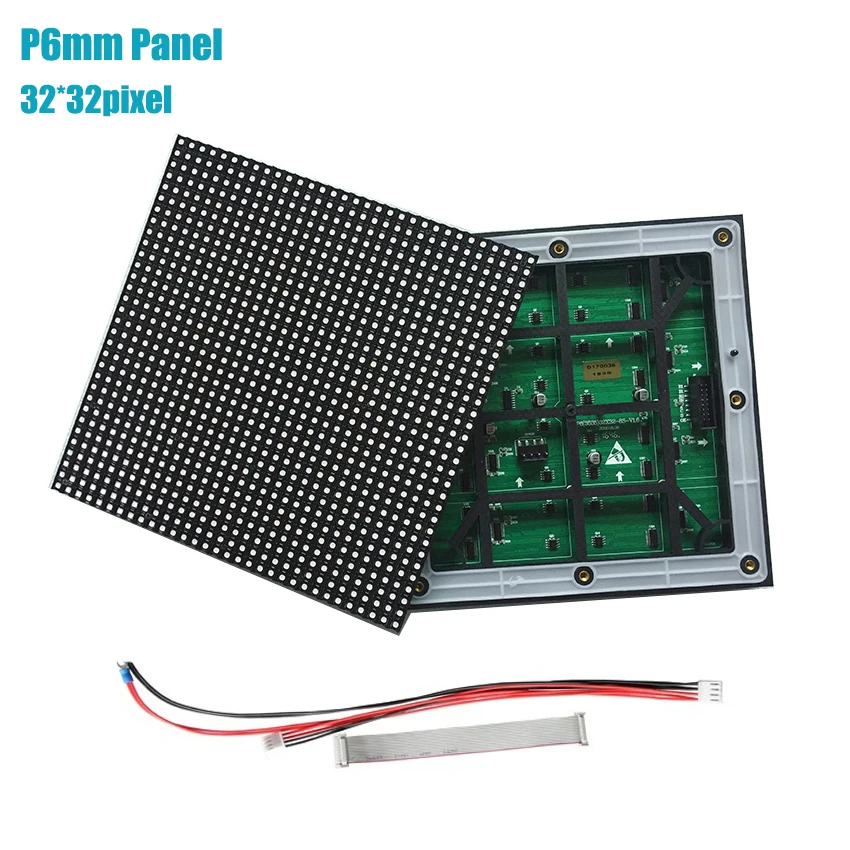 Modulo Led Esterno Matrix P6 192X192Mm 32X32Pixel 1/8 Scansione Smd3535 Display A Led Pannello Rgb Led Video Wall Cartellone Made In China