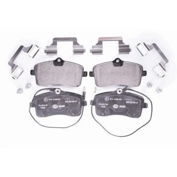 Комплект тормозных колодок, дисковый тормоз HELLA 8DB355016261