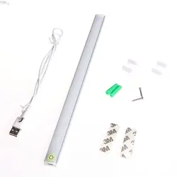 Dimmable 30 см USB светодиодный сенсорный датчик световая полоса шкафчик, гардероб, буфет лампа l29k