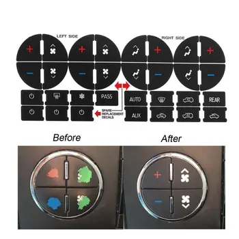 

2Pcs Button Stickers Decal Repair Kit Auto Interior For Chevrolet GMC Tahoe