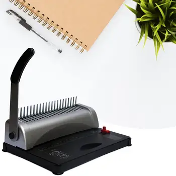 

21-Hole 450 Sheets Paper Comb Puncher Binder Binding Machine Scrapbook Tool for Office School