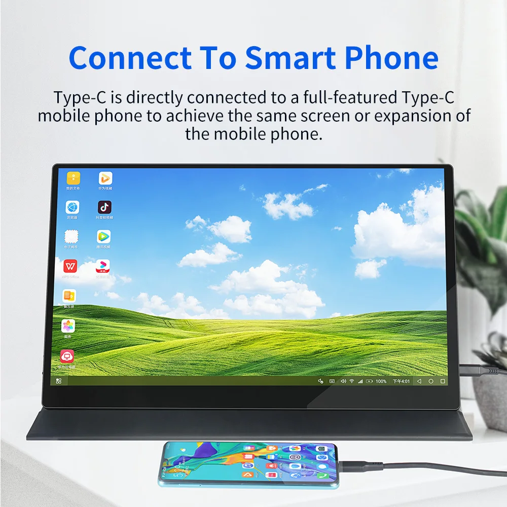 15 6 4K USB 3 1 Type C сенсорный экран портативный монитор для Ps4 переключатель Xbox Huawei Xiaomi