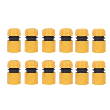 

12 Pack Plastic Garden Hose End Connector for 1/2 Inch Hose Pipe Quick Connector