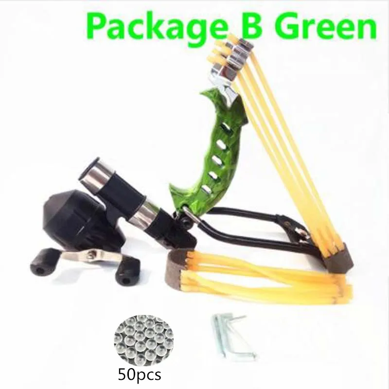 

2017 Best Sale Outdoor Alloy Wrist Brace Slingshot Catapult with Flashlight Clip Hunting Tools Sling Shot Powerful Sling Shot