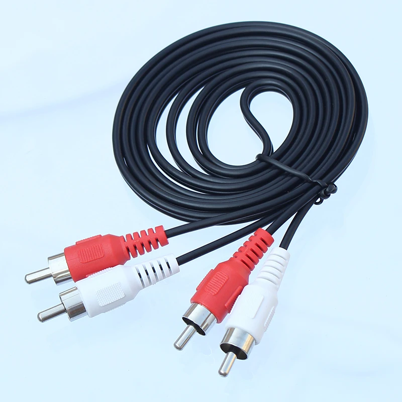 10m 3.5mm Stereo Jack to Twin 2 x RCA Phono Red White Cable Audio Aux Sound  Lead